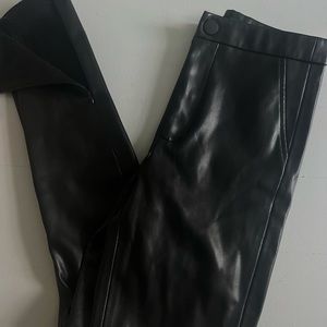 Zara skinny faux leather pants